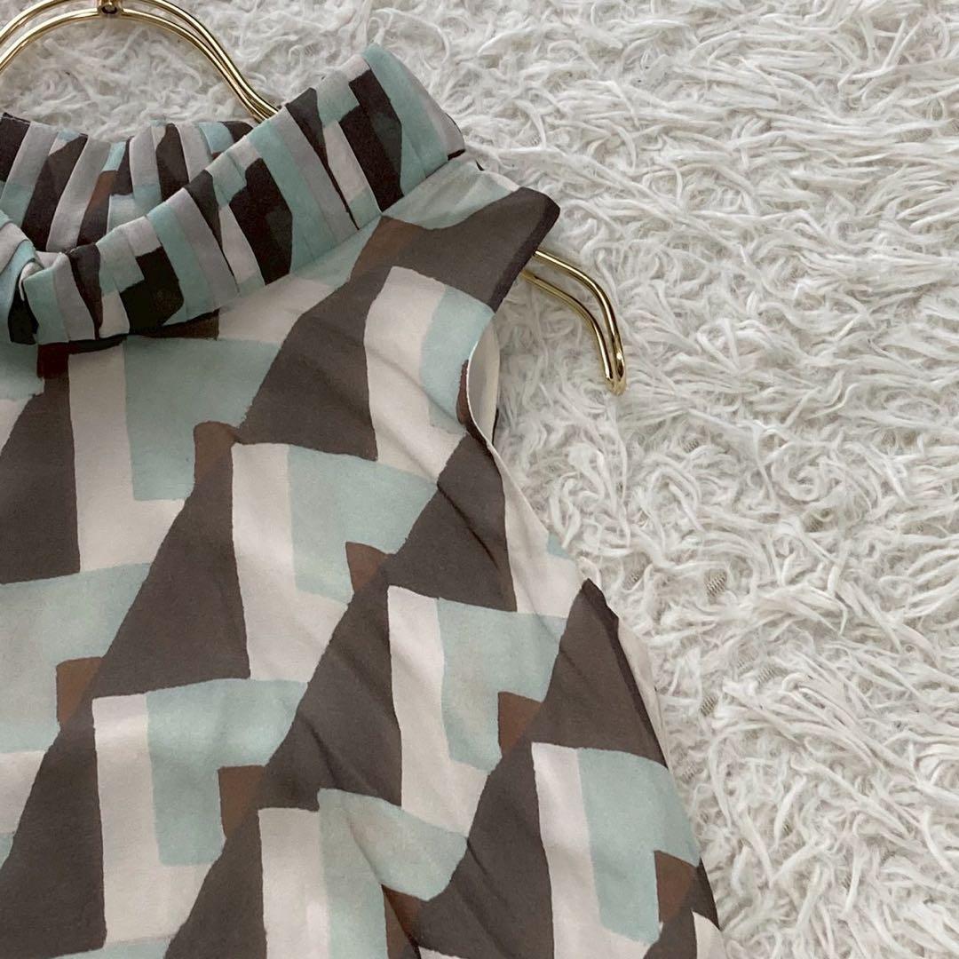 FENDI ノースリーブワンピース ライトグリーン L