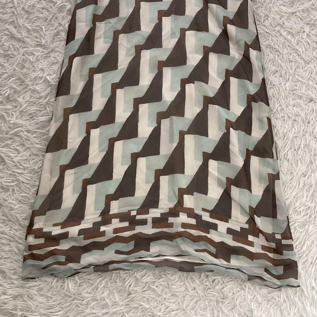 FENDI ノースリーブワンピース ライトグリーン L