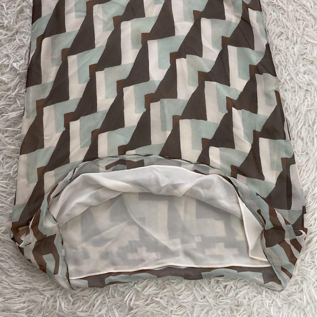 FENDI ノースリーブワンピース ライトグリーン L