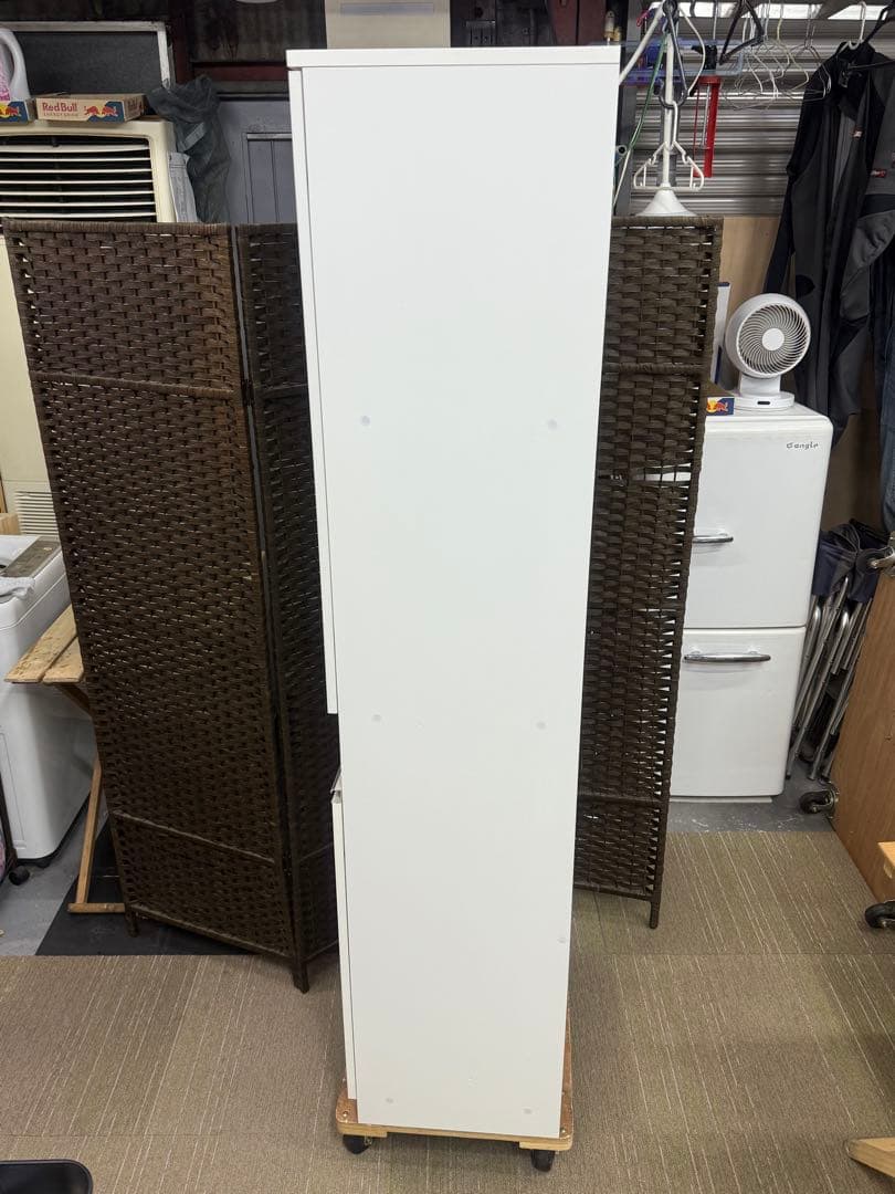 【完成品】【美品】ニトリ　キャビネット　フォルム　SK1860 WH 食器棚