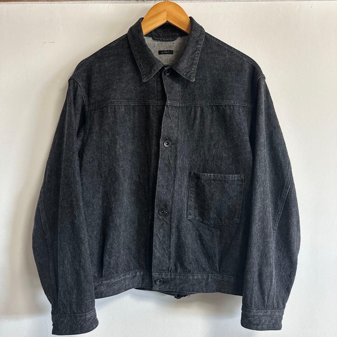 廃盤 COMOLI デニムジャケット&パンツ サイズ2 ブラックエクリュ