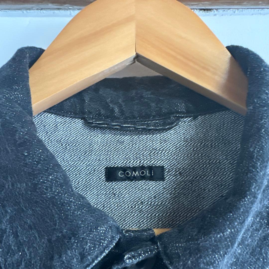 廃盤 COMOLI デニムジャケット&パンツ サイズ2 ブラックエクリュ