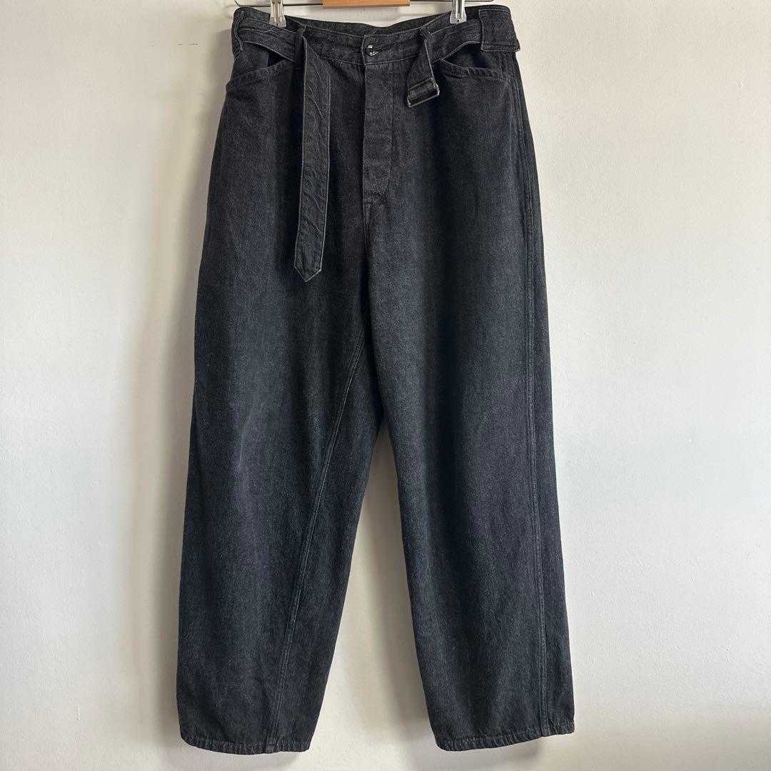 廃盤 COMOLI デニムジャケット&パンツ サイズ2 ブラックエクリュ