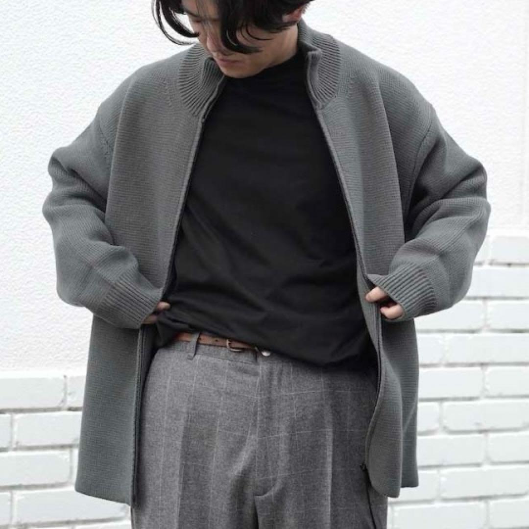 エヌハリウッド ドライバーズニット グレー 38