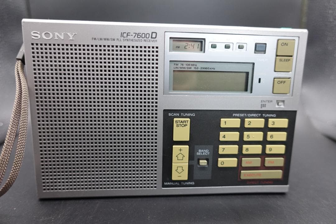 ソニー ICF7600D PLLシンセサイザー・レシーバー 純正ACアダプター付