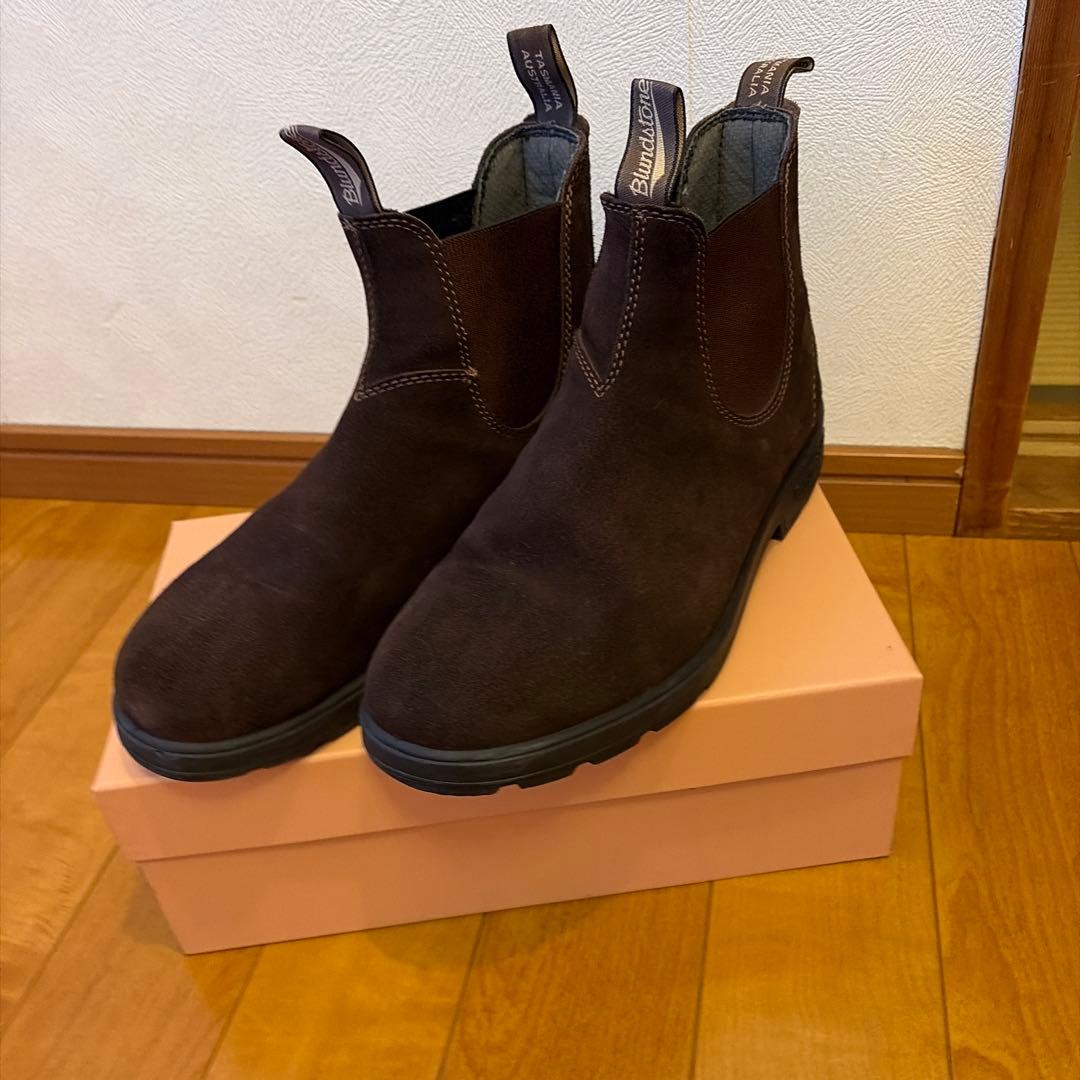 Blundstone ダークブラウン サイドゴアブーツ10