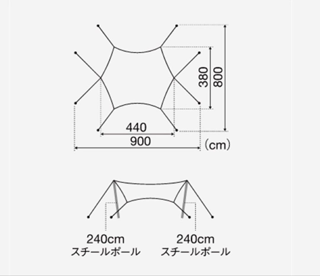 【新品未使用】peak ランドネストM タープセット