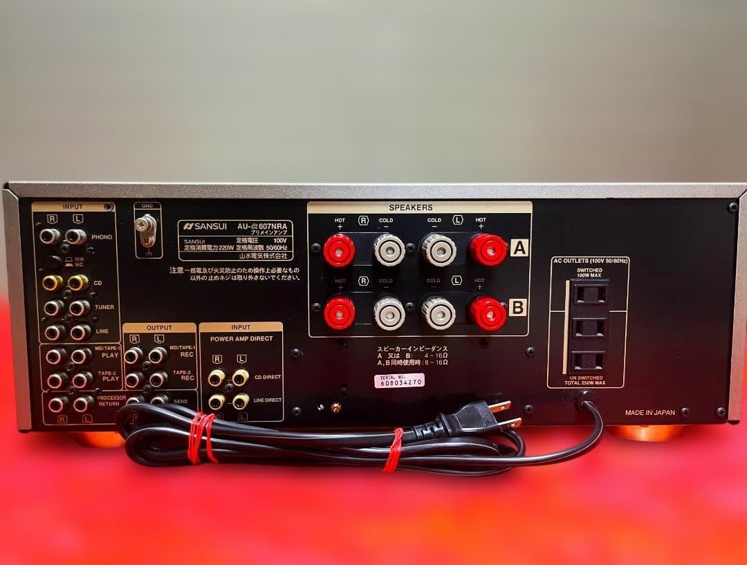 A*O様 ■ SANSUI プリメインアンプ AU-α607NRA ジャンク ■
