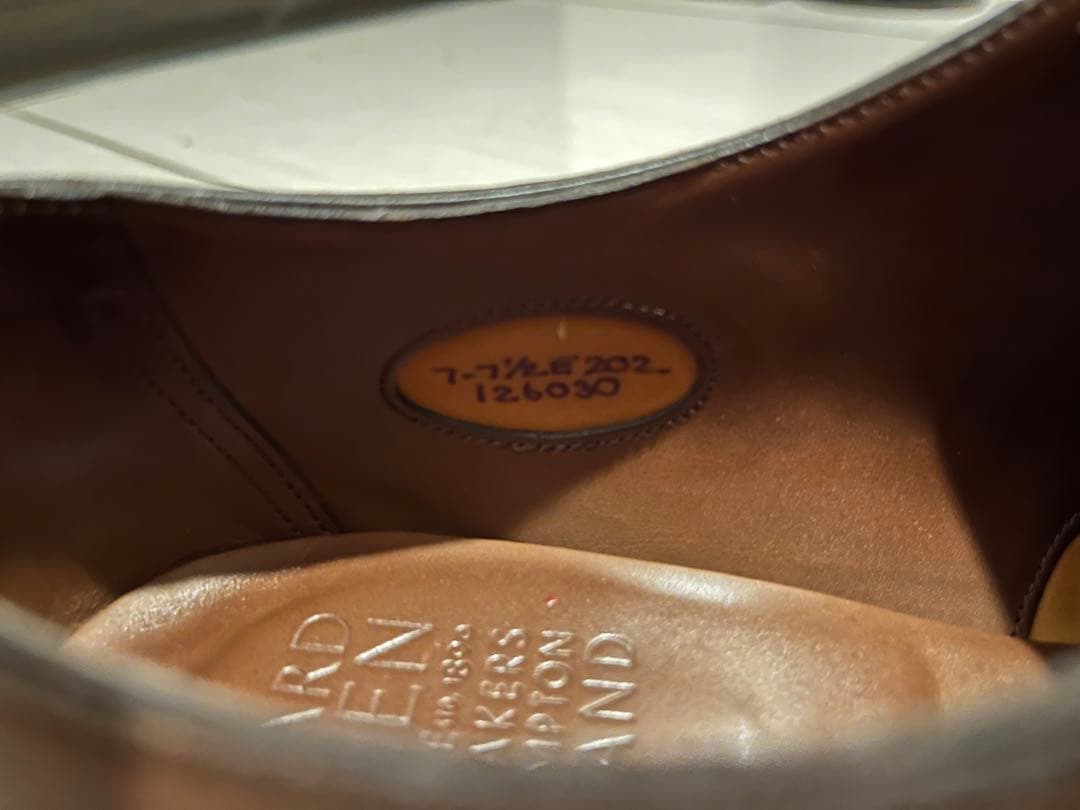 D*r様 エドワードグリーン チェルシー 202 UK7.5 内羽根 革靴