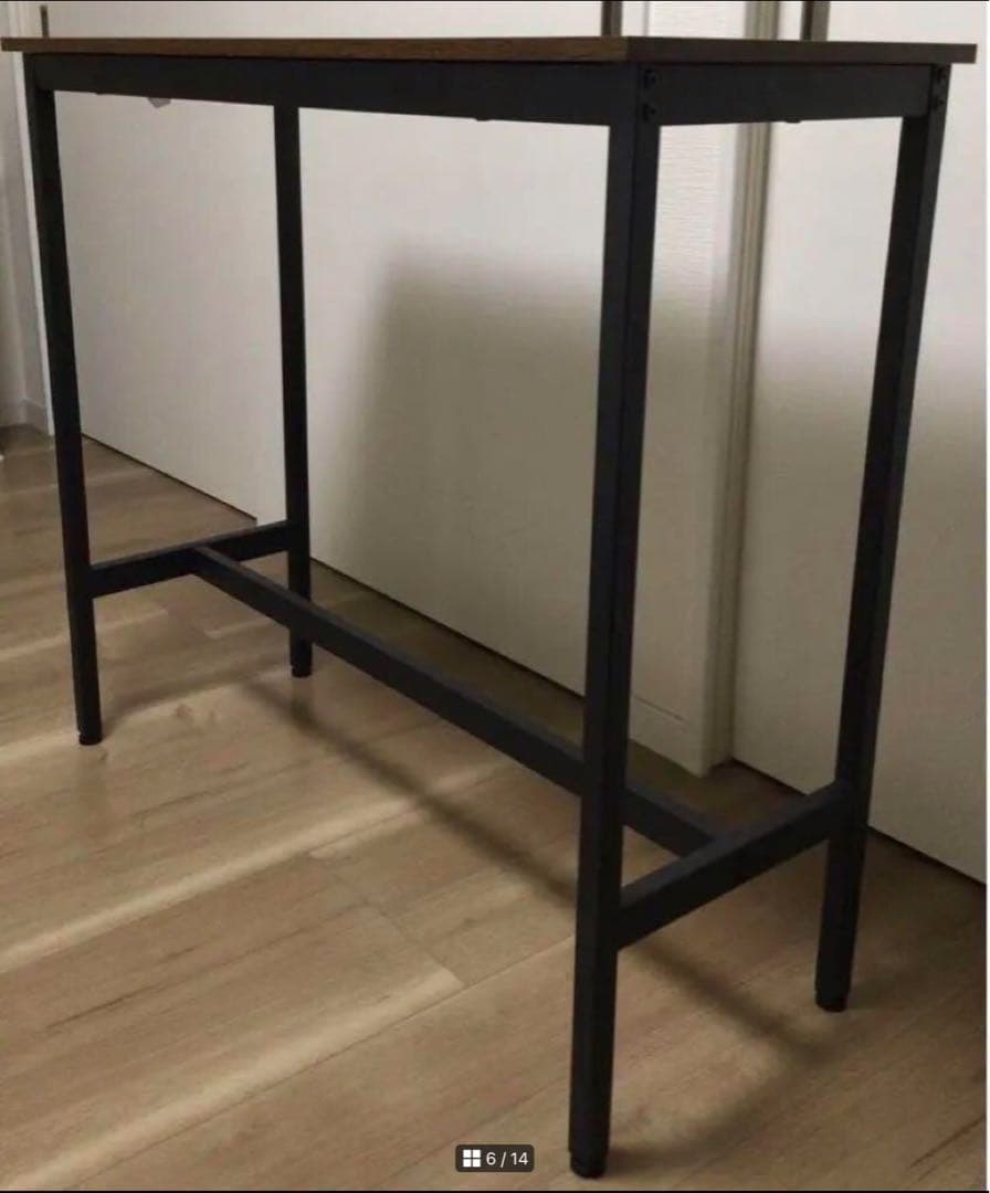 #新品　おしゃれ長方形カウンターテーブル 奥行40x 幅120x 高さ100cm