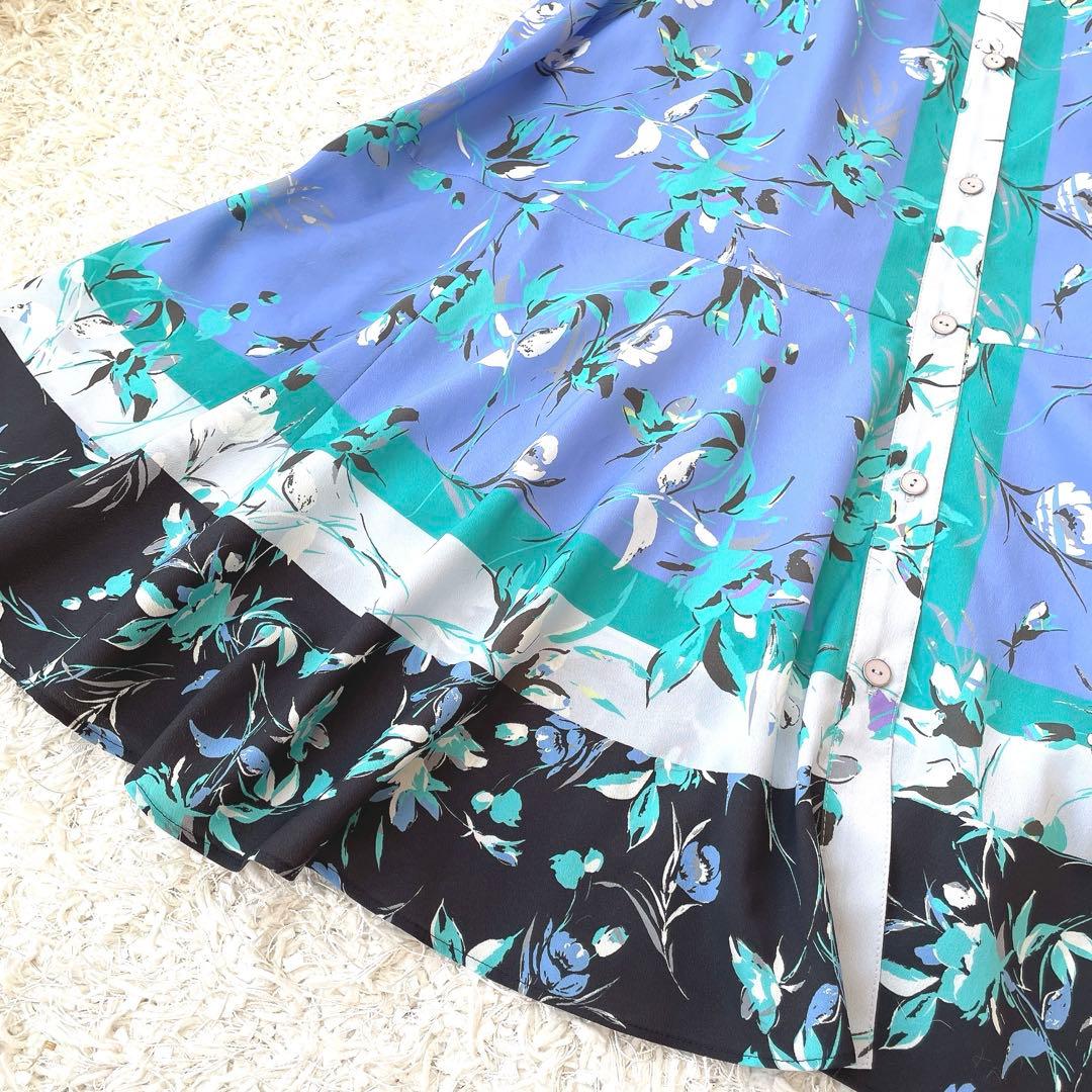 グレースコンチネンタル　フラワーパターンワンピース　ダイアグラム