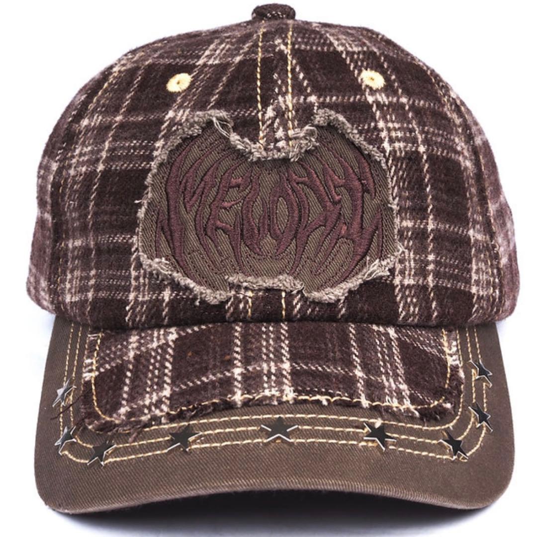 EC Melodi / Plaid Star Studded キャップ