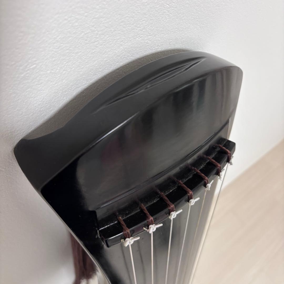 高級 中国箏 お琴 古琴　7弦　収納袋付き