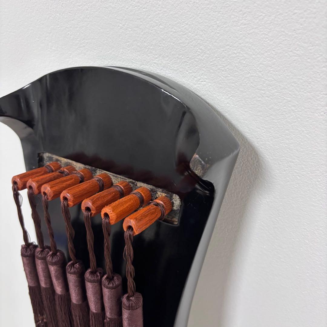 高級 中国箏 お琴 古琴　7弦　収納袋付き