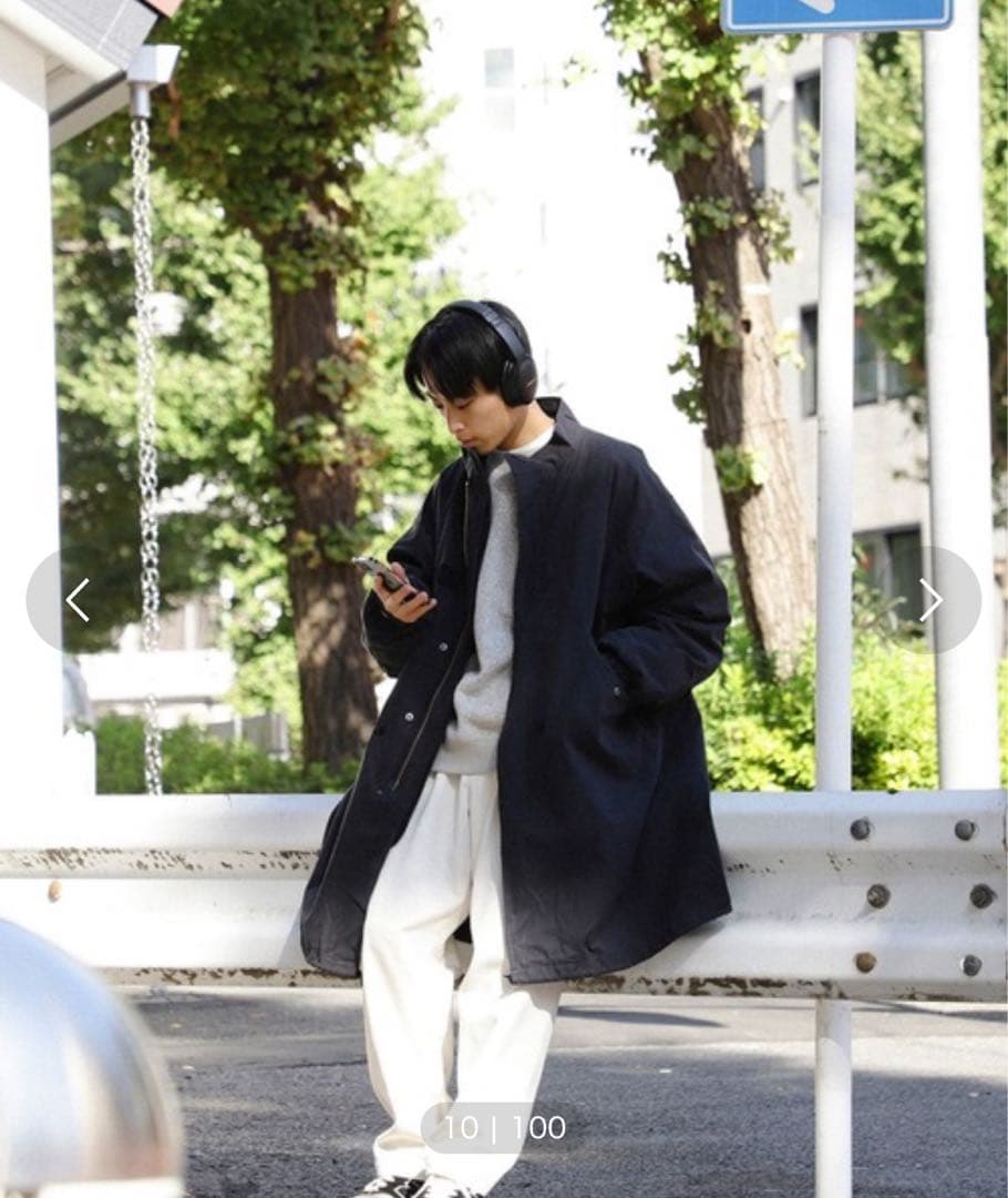 【BEAMS HEART】3WAYビッグシルエットモッズコート　SIZE M