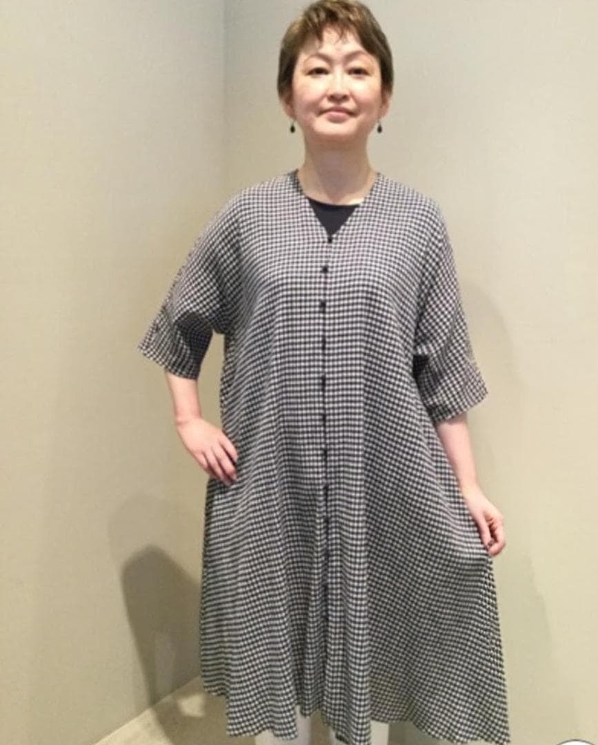 未使用　ヨーガンレール　綿ちぢみ　チュニックワンピース　ババグーリ