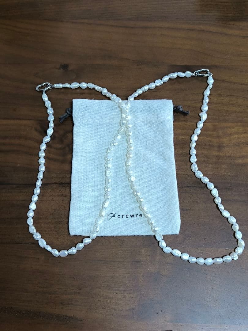 crewre　2wayウォーターパールネックレス　シルバー