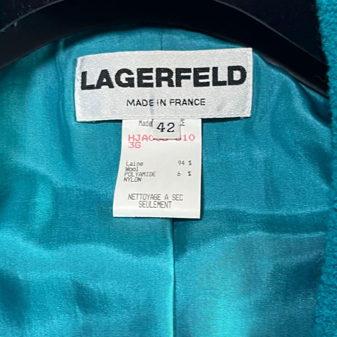 希少♡ フランス製　LAGARFELD ラガーフェルド　ジャケット　ブークレ