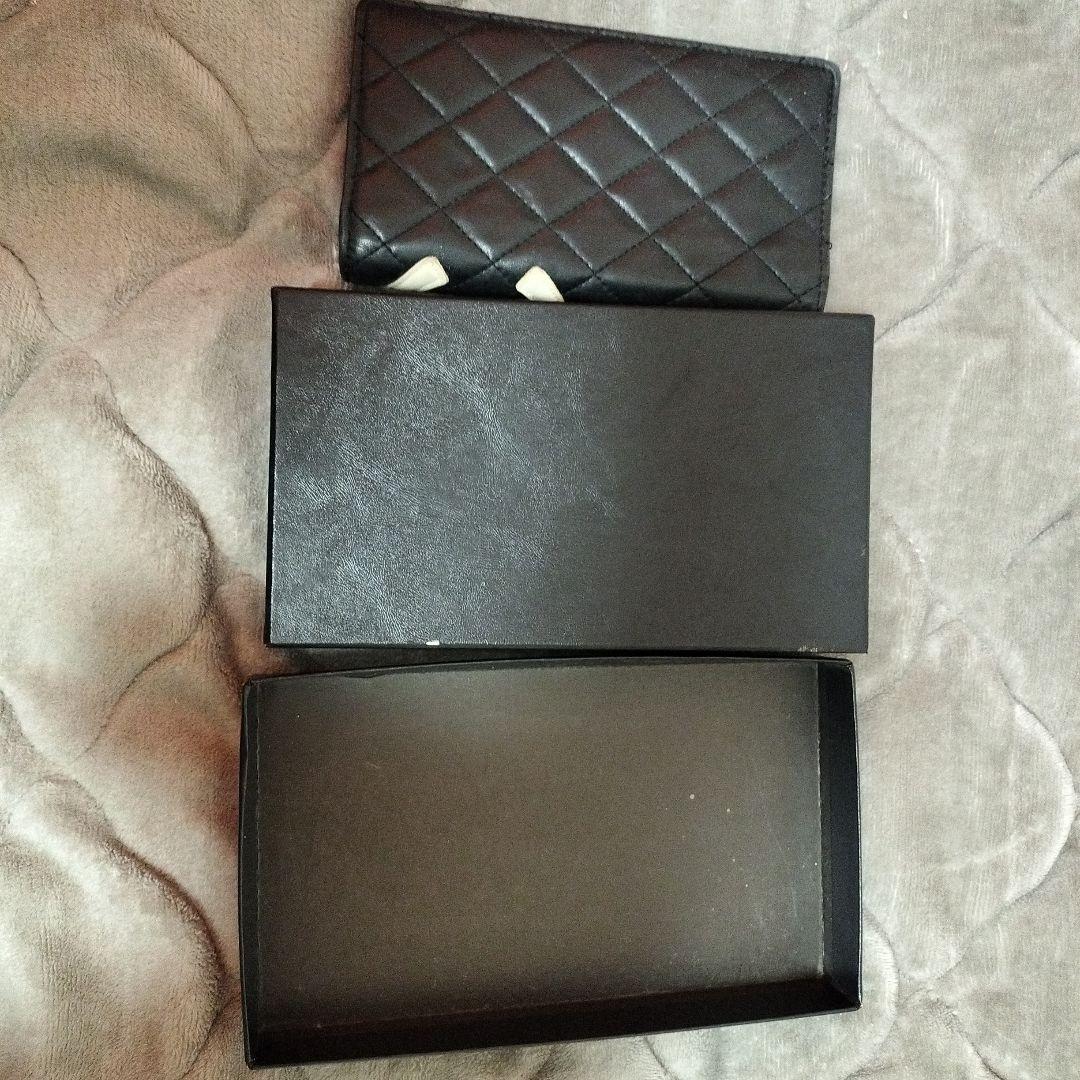 CHANEL 長財布 ブラック ピンク
