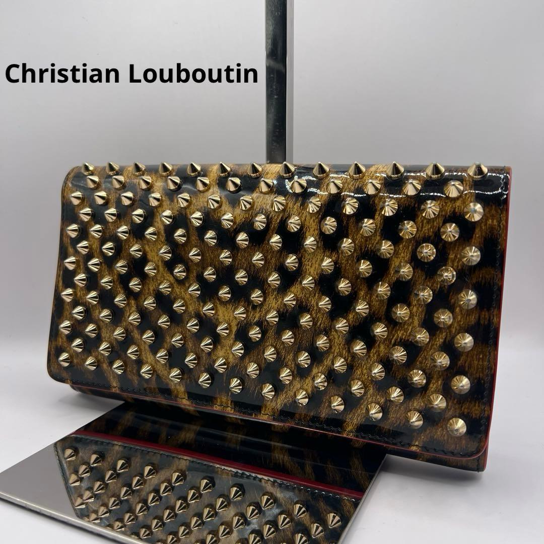 ✨美品✨クリスチャンルブタン 長財布 パネトーネレオパード柄 レザー