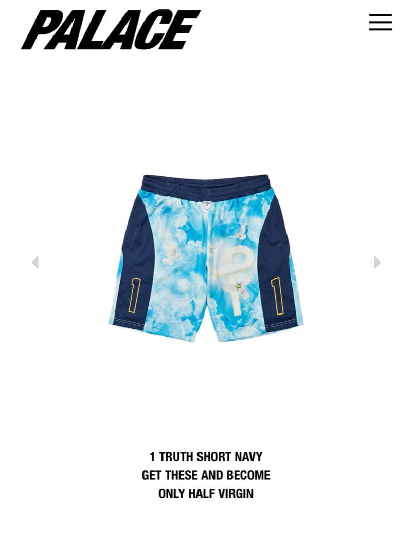 パンツ PALACE SKATEBOARDS 1 TRUTH SHORT