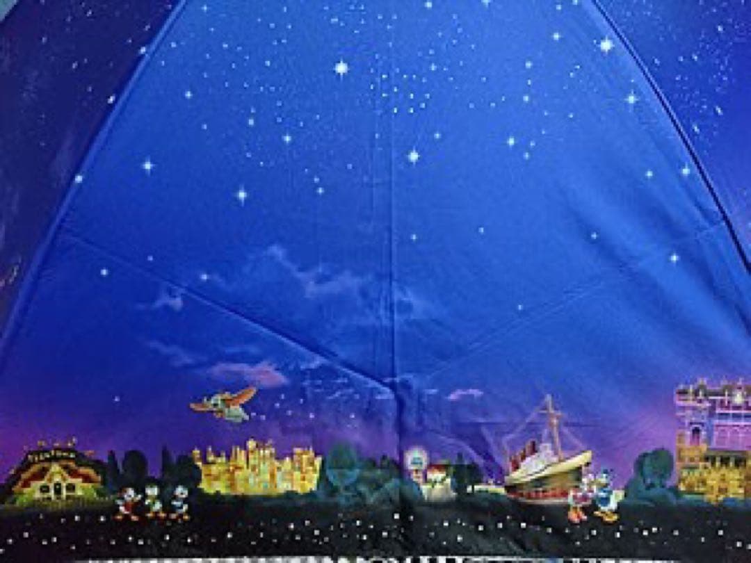 ディズニーリゾート 夜景 晴雨兼用 折傘