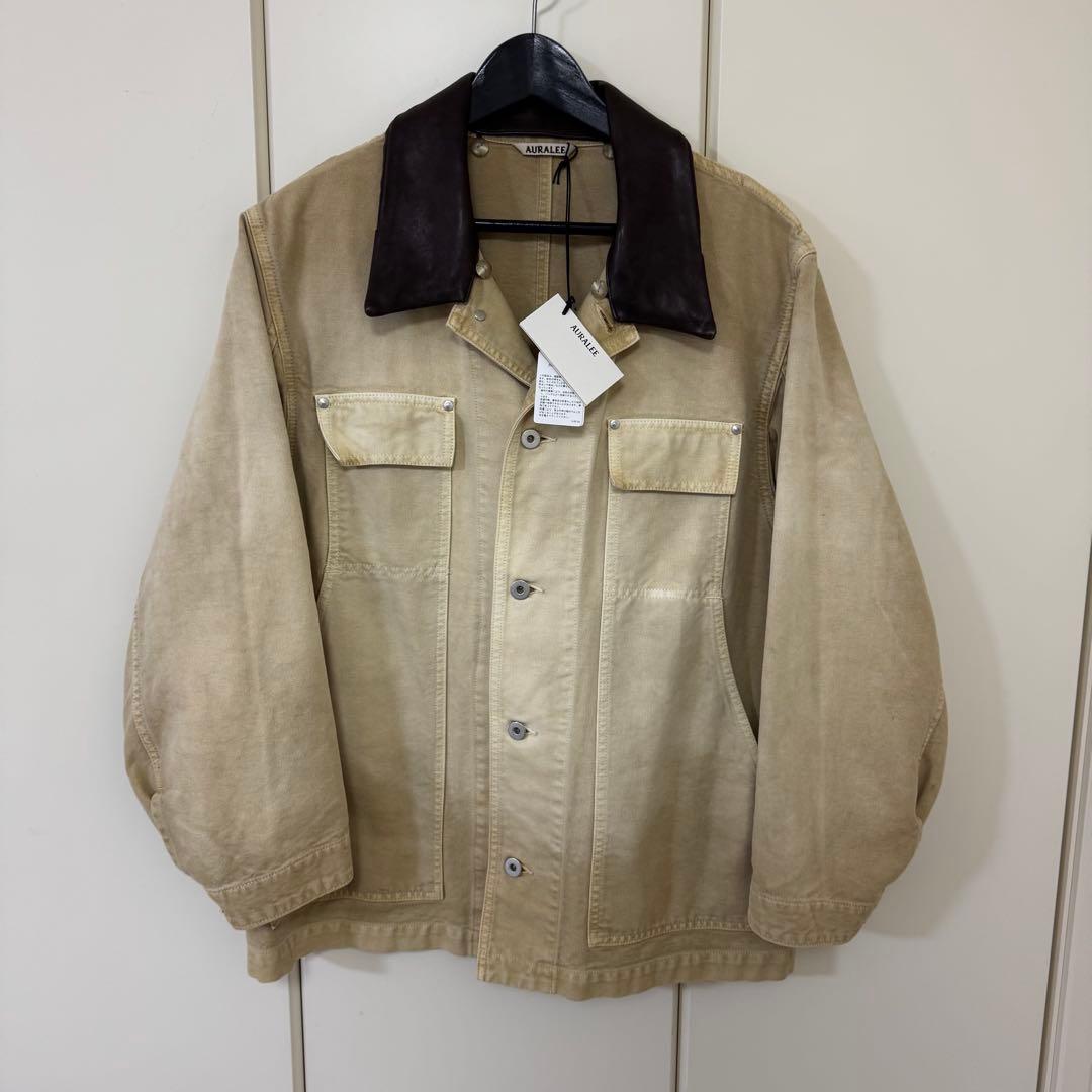ジャケット・アウター AURALEE ORGANIC COTTON DUCK BLOUSON
