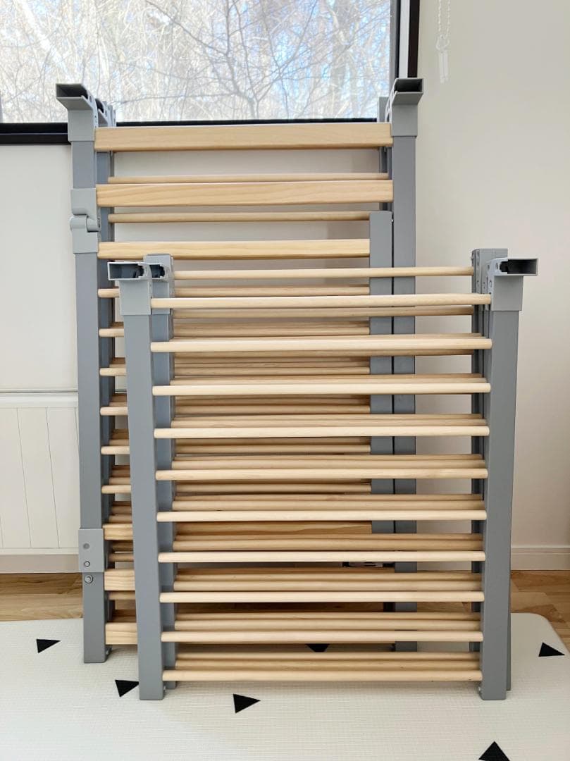 LITTLE BOT BABY　木製ベビーサークル グレー