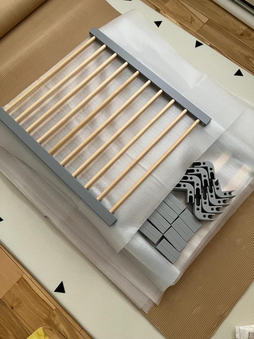 LITTLE BOT BABY　木製ベビーサークル グレー