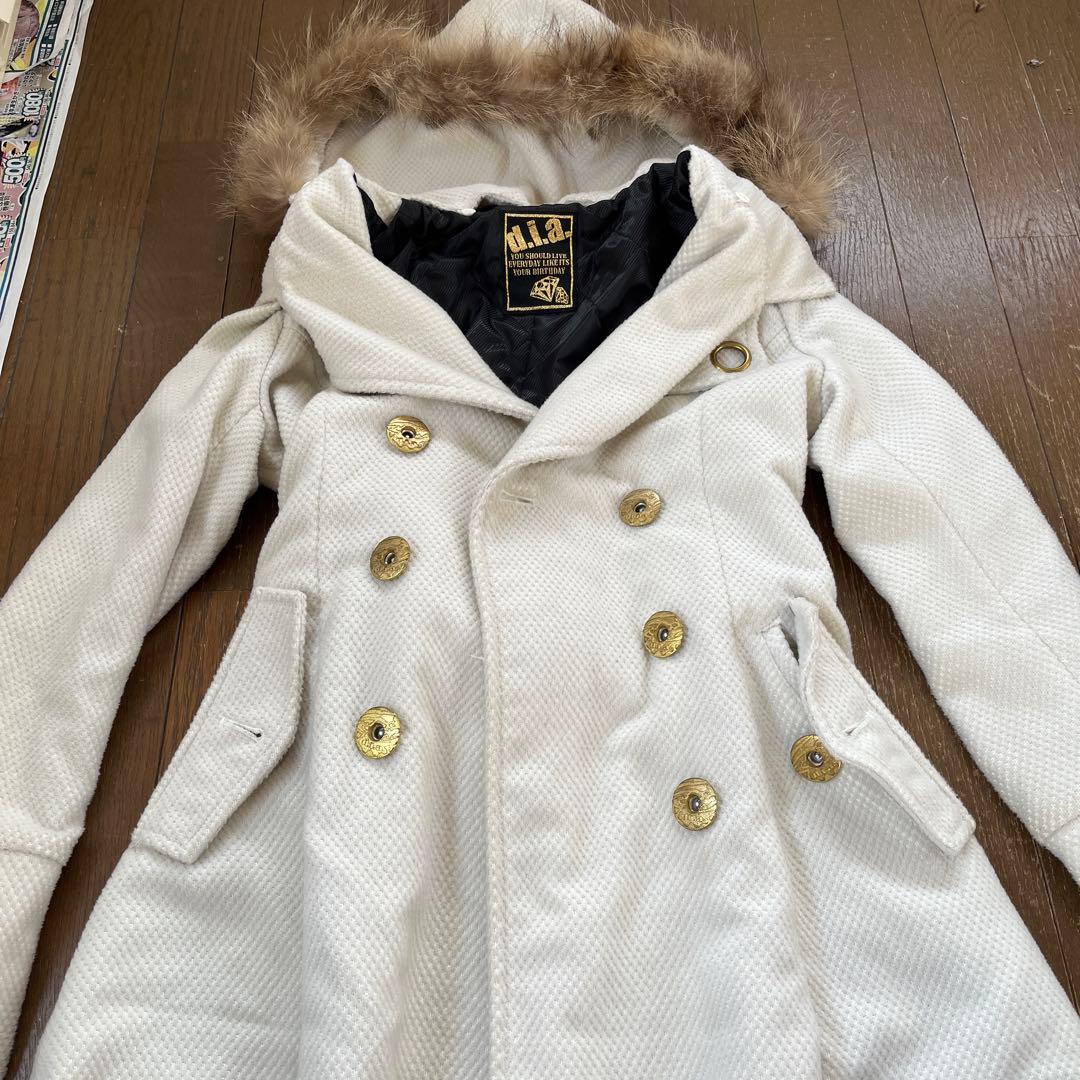 d.i.a. ホワイト ダブルブレスト モッズコート