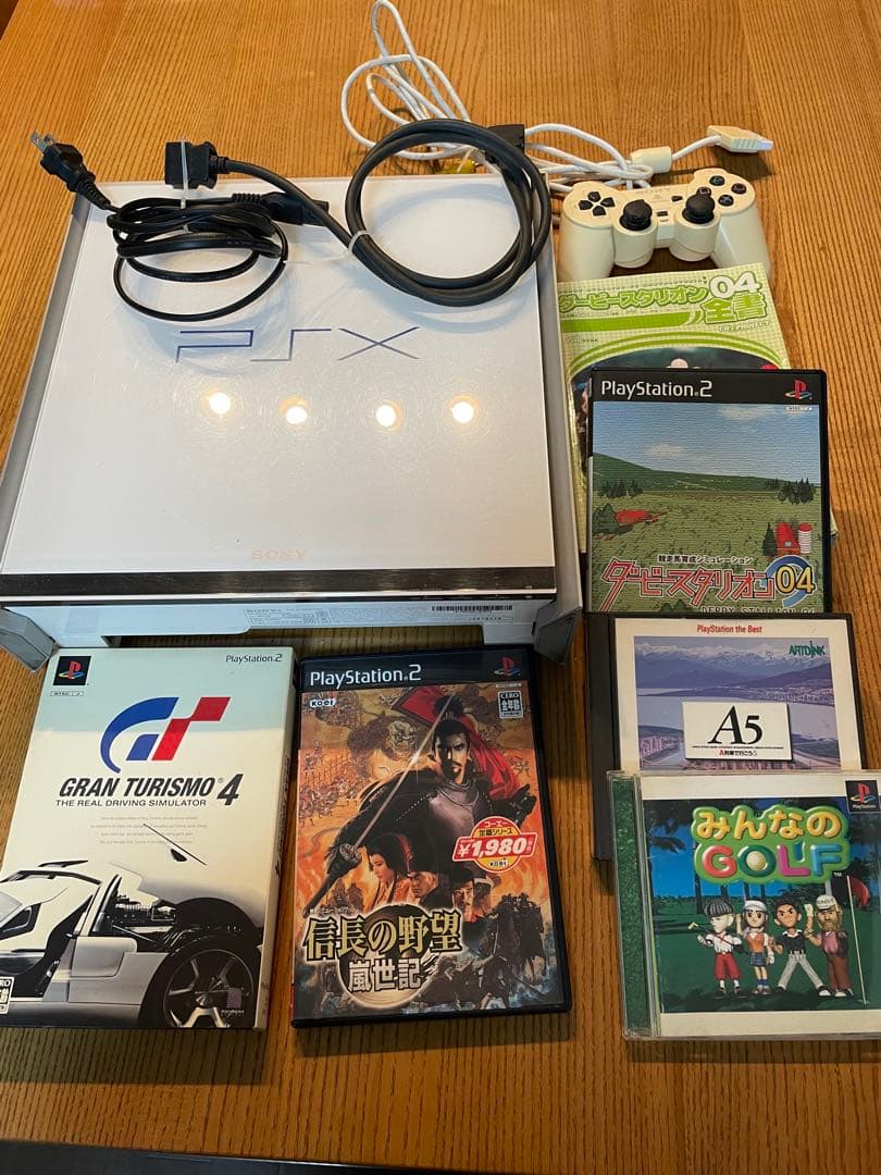 【ジャンク品】　PSX本体とソフト5種セット
