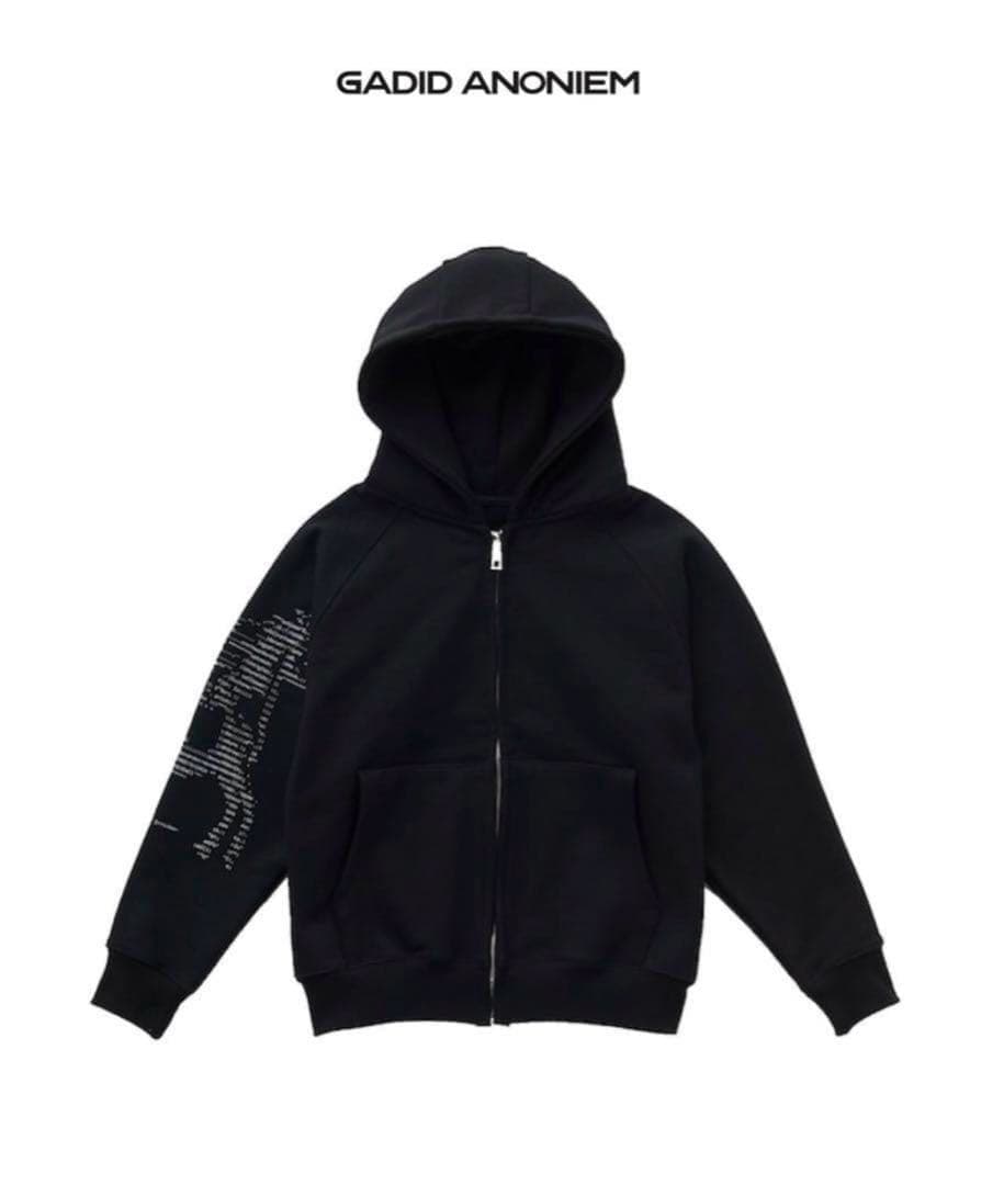 Gadid anoniem berny black ジップパーカー