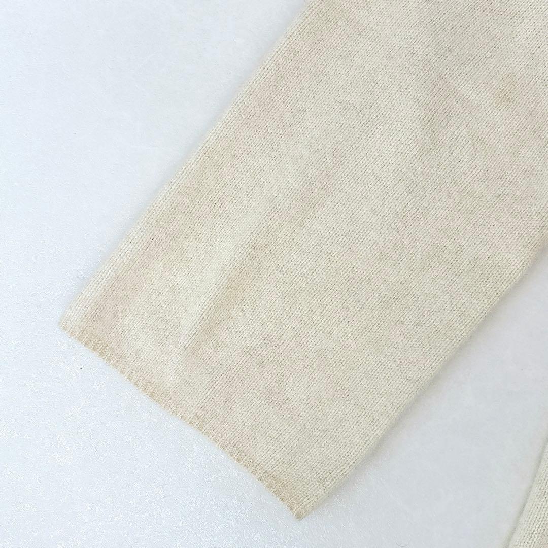 美品　ビアズリー　ホワイトヤクニットパンツ　ヤク100%