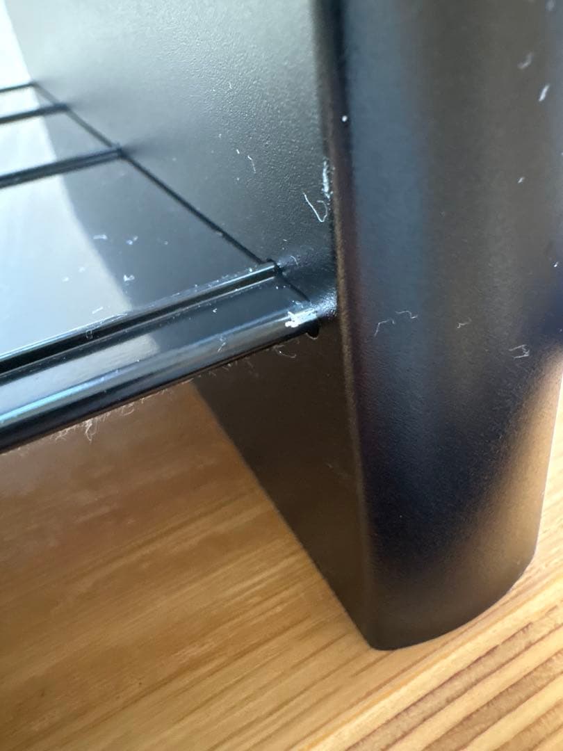 amesoba デスクシェルフ (天板：ホワイトオーク/パーツ：ブラック)