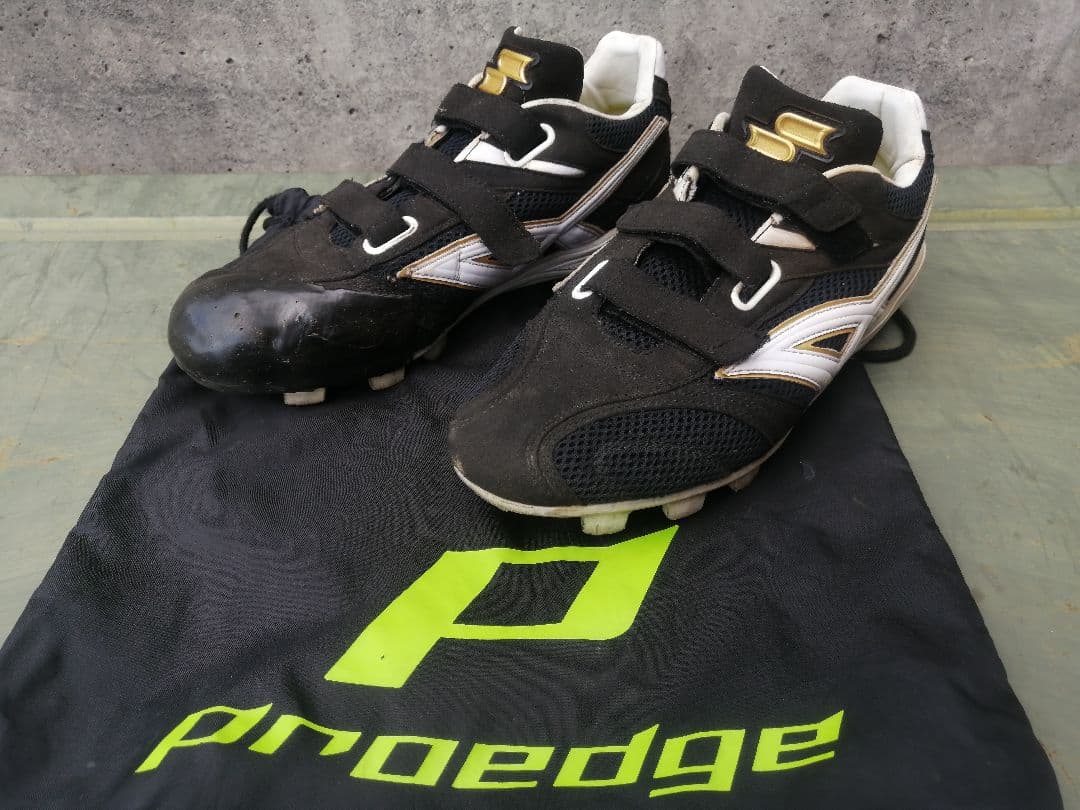 SSK プロエッジ スパイク ブロックソール 菊池モデル メッシュ 黒/金