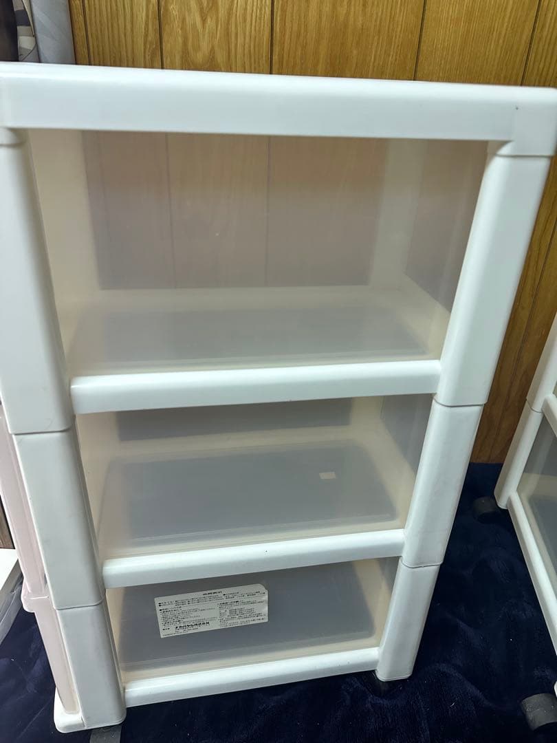 希少 お得 レトロ ミッフィーイラスト付き3段収納ケース2個セット