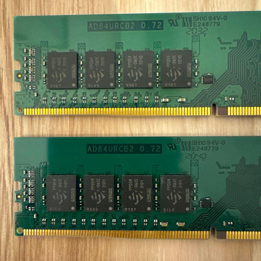 【動作確認済】DDR4-3200 64GB (32GB×2枚)