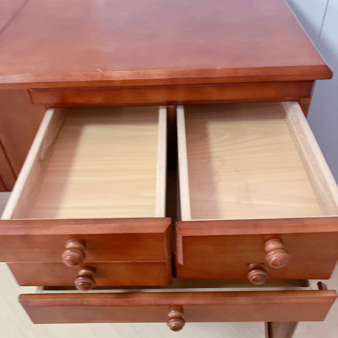 キャスター付き　木製　バタフライテーブル　バタフライワゴン　電源コード付き