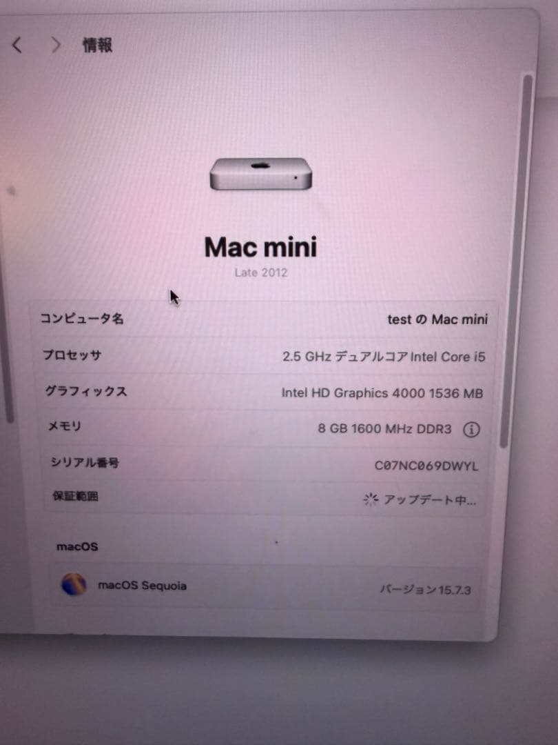 b*x様 Apple Mac mini (2012) 1TB