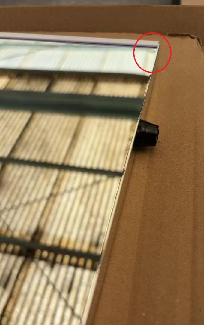 【美品】ダンスミラー 割れない鏡 幅100x160cm 姿見 白色 61番