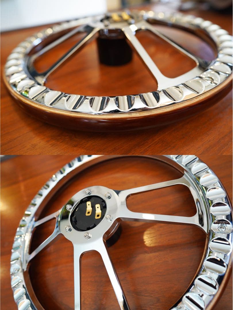 【最終値下げ】ウッドステアリングホイール 14インチ USDM JDM ビレット