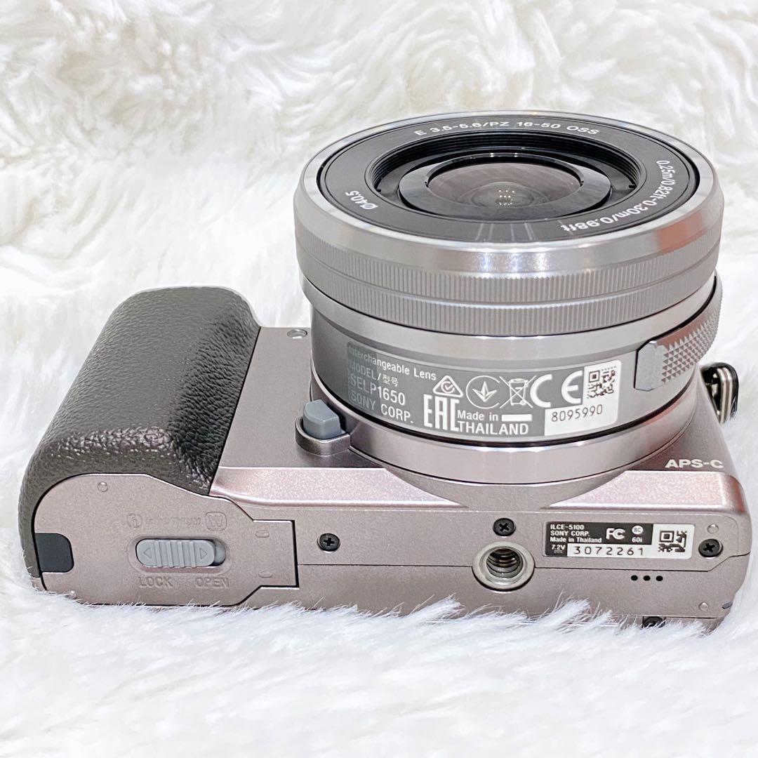 【Wi-Fi・付属品有】SONY α5100 パワーズームレンズキット シルバー