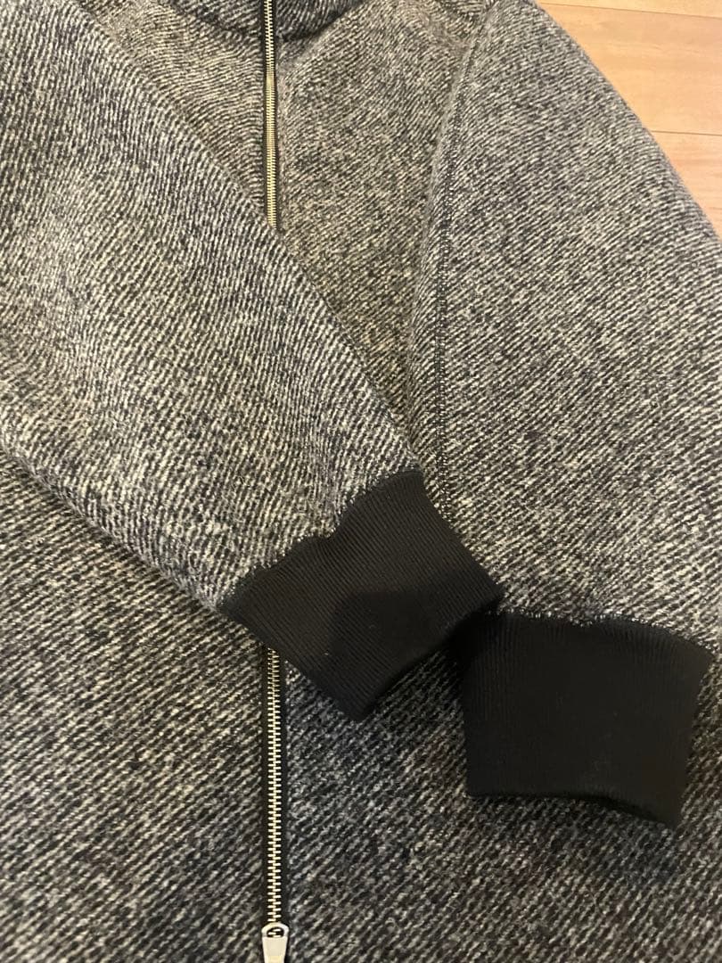 アダムエロペ ツイードボンディングコーディガン