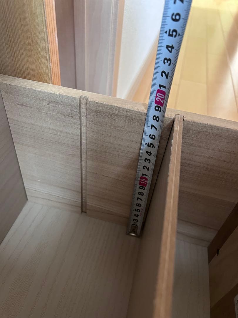 無印良品　パイン材　キャビネット　廃盤品　サイドチェスト　収納　キャスター付き