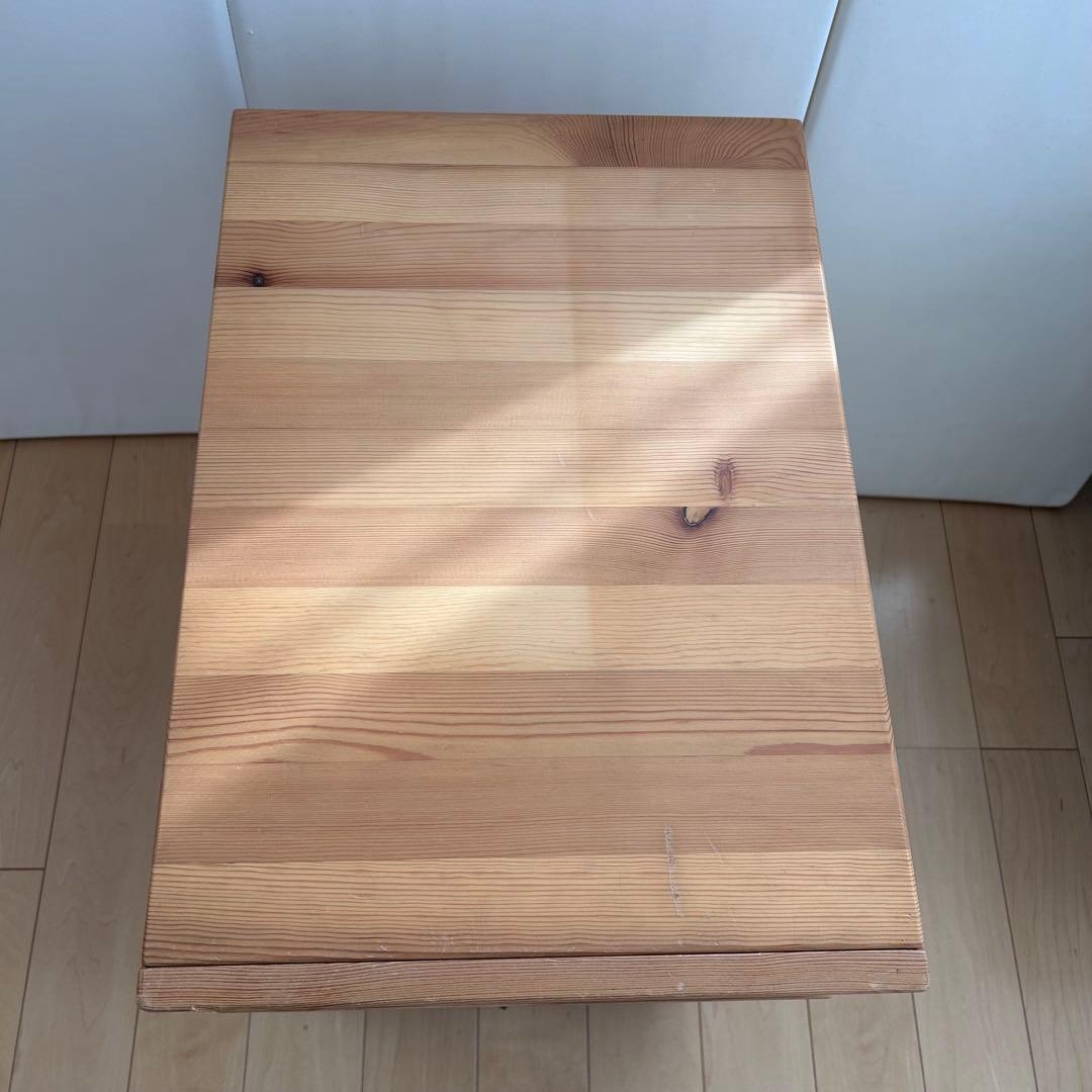 無印良品　パイン材　キャビネット　廃盤品　サイドチェスト　収納　キャスター付き