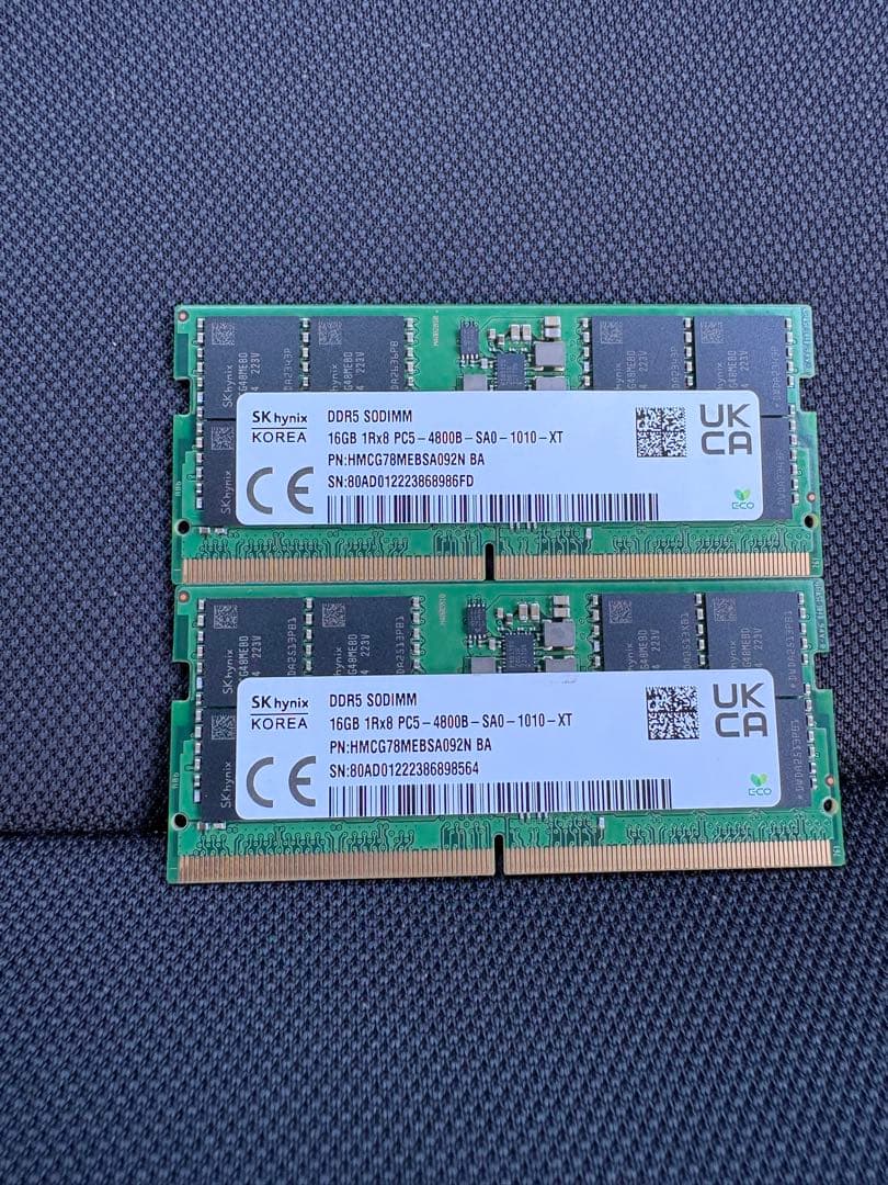 SK hynix DDR5 4800 16GB 2枚