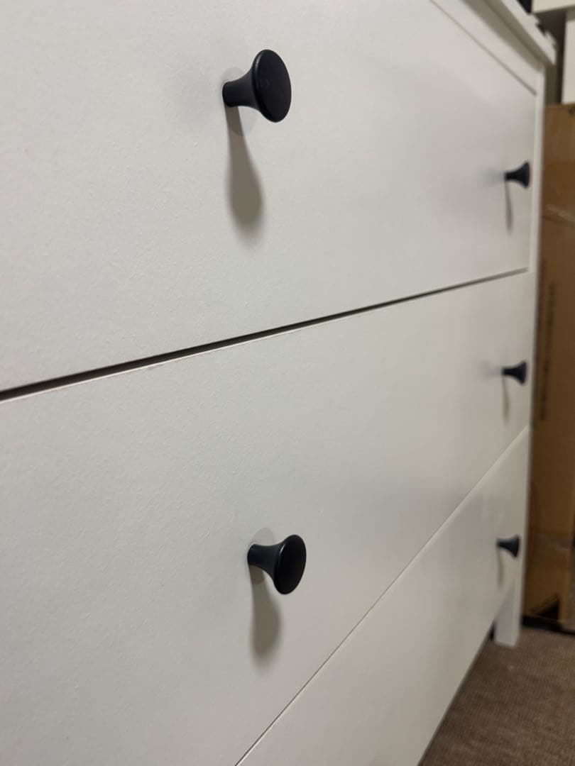 【廃盤超美品】IKEA コッパン KOPPANG 3段チェスト　木製　ホワイト