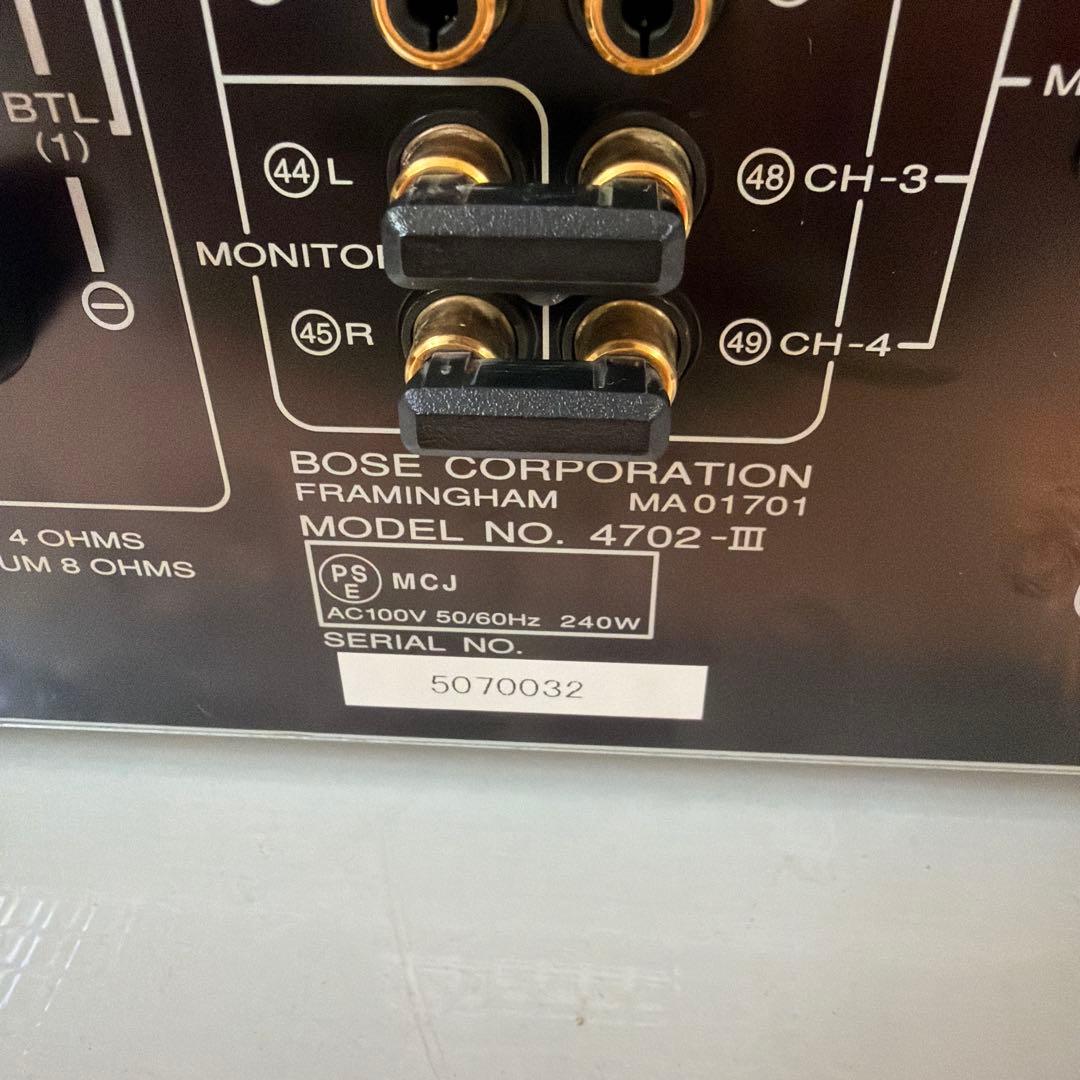 美品　中古　BOSE 4702-Ⅱ プリメインアンプ