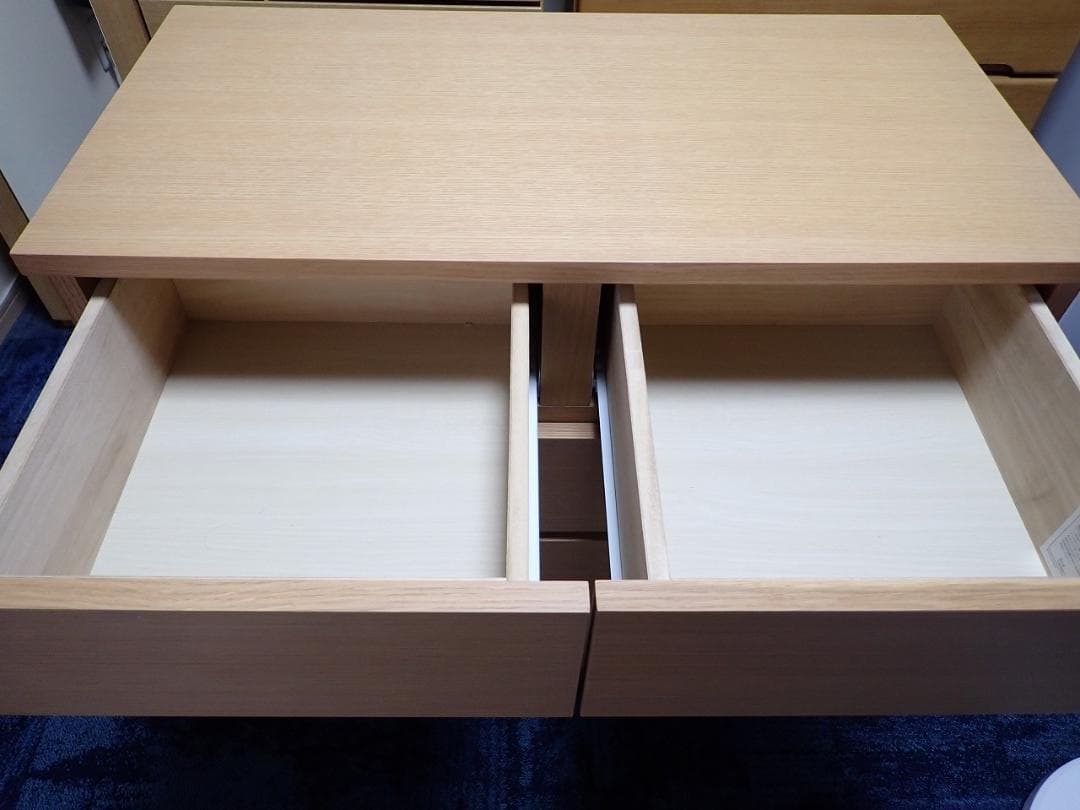 無印良品　4段チェスト　天然木（オーク材）