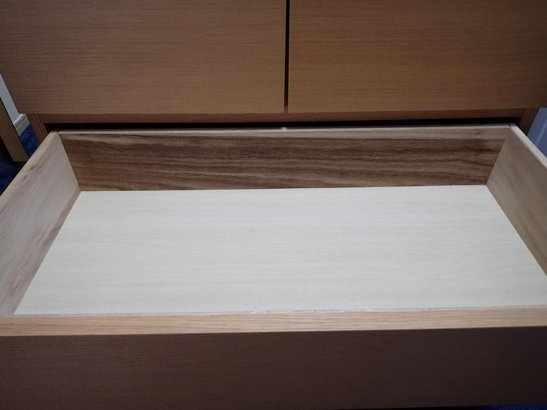 無印良品　4段チェスト　天然木（オーク材）